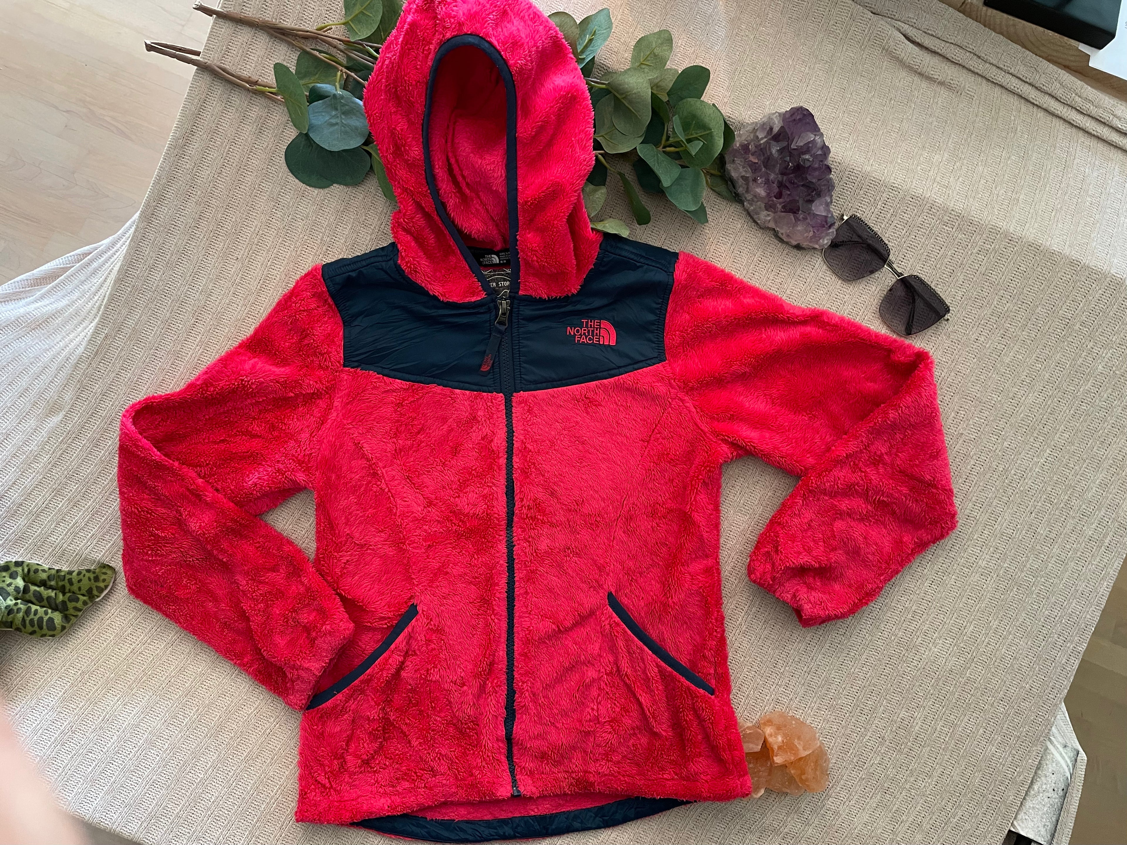 Fleece vest | North Face | maat 134/140 | Rood/Roze