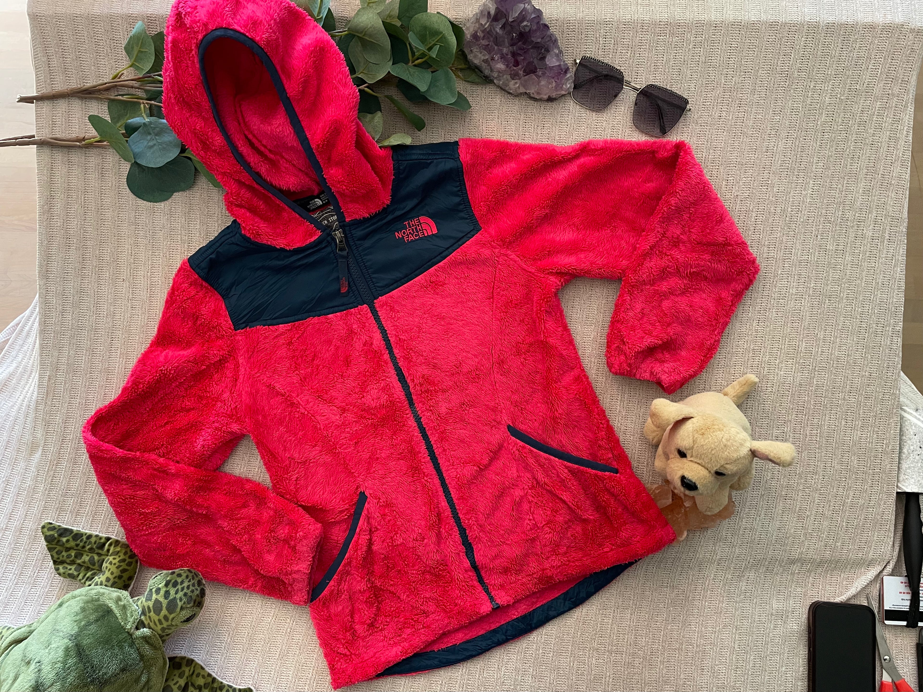 Fleece vest | North Face | maat 134/140 | Rood/Roze