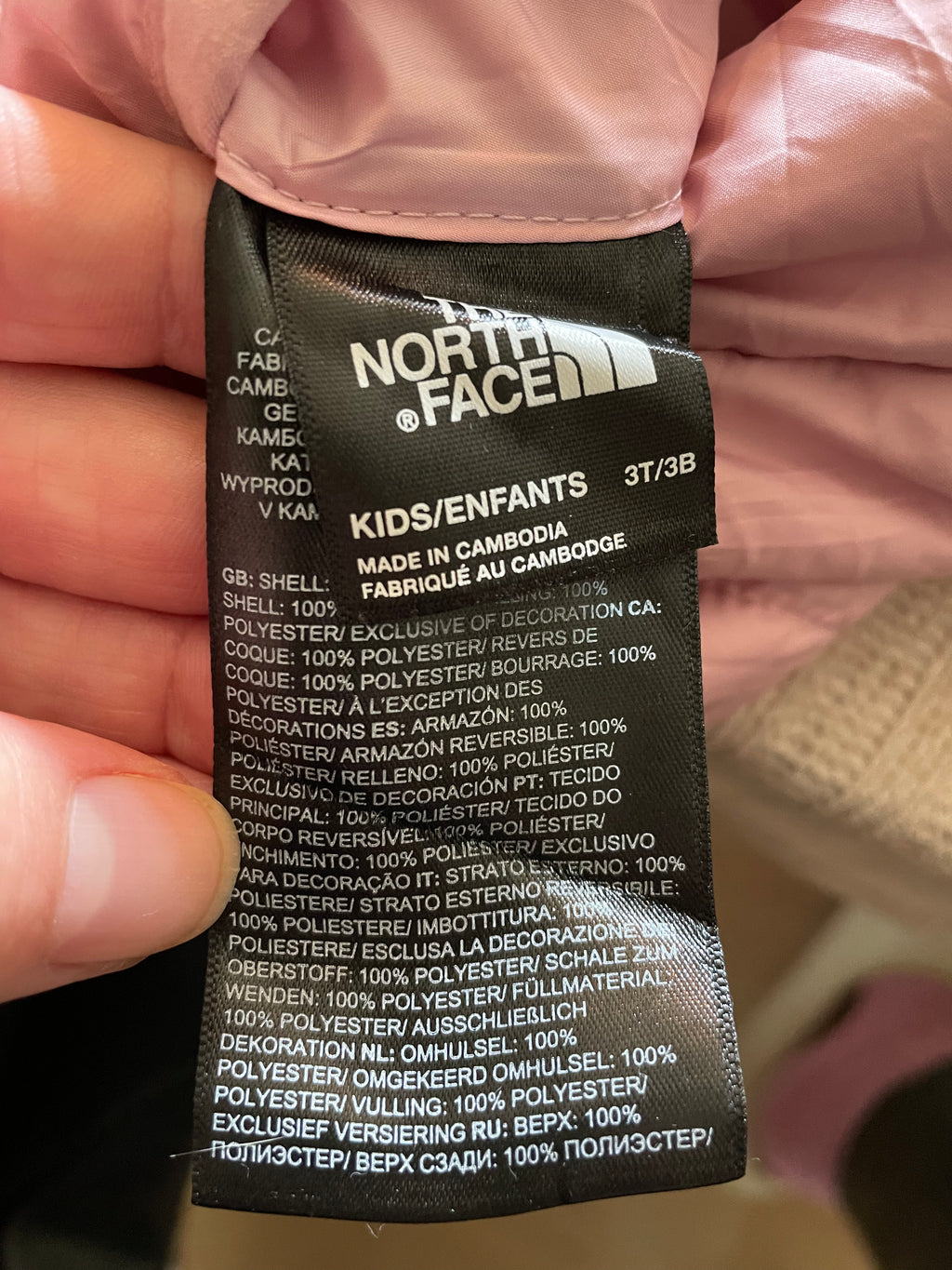 North Face | Winterjas | Roze | Maat 98